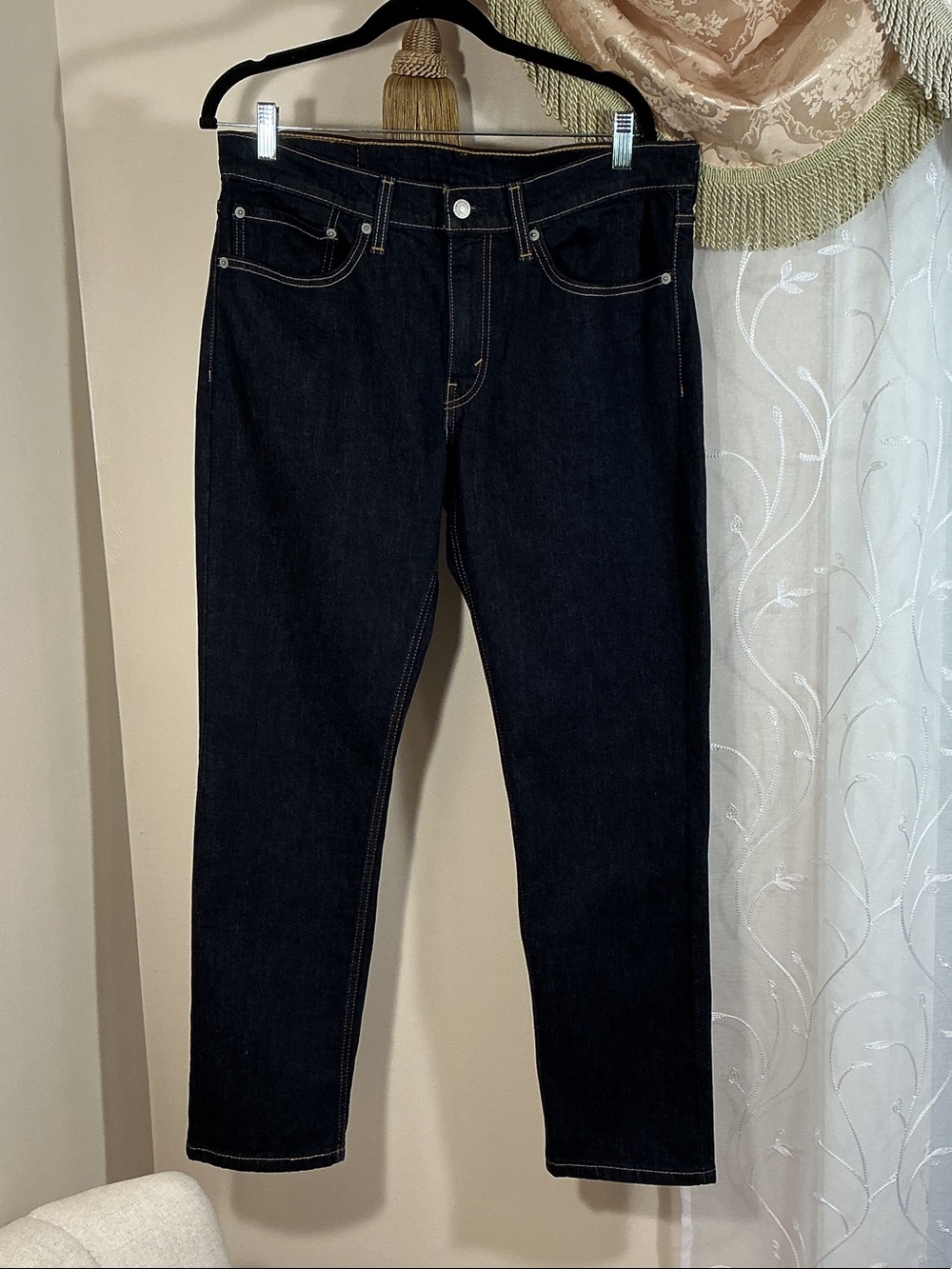 Levi’s Men's Dark Wash Blue Jeans Classic Straight Leg Fit 511 Sz 34 30 NWOT